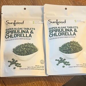 Sunfood Super Algae Tablets Spirulina & Chlorella